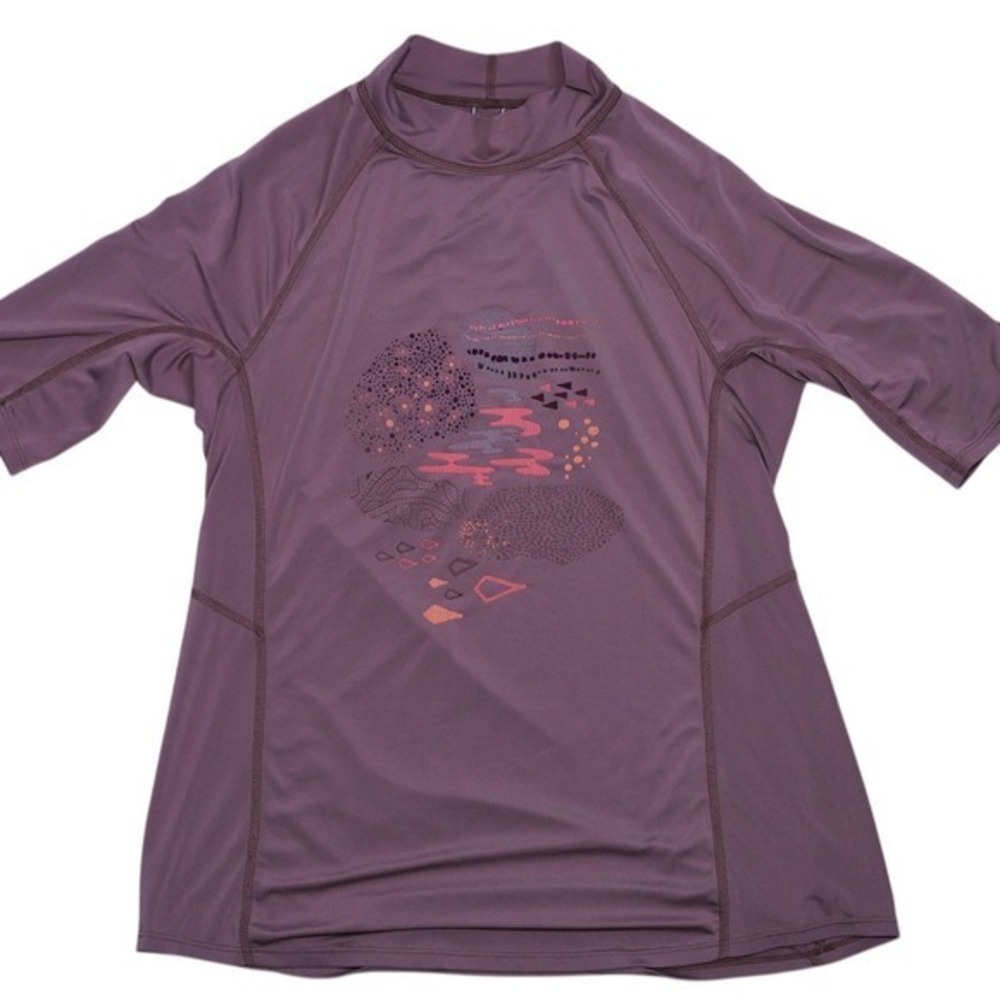 REI‎ Co-op Girls XL 18 Rash Guard Purple Long Sleeve Swim Shirt Outdoor